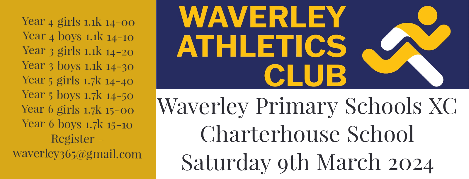 image from Waverley AC Primary Schools XC Saturday 9th March 2024